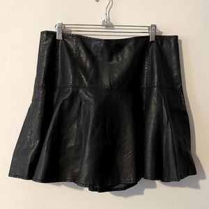 Free people faux leather skirt